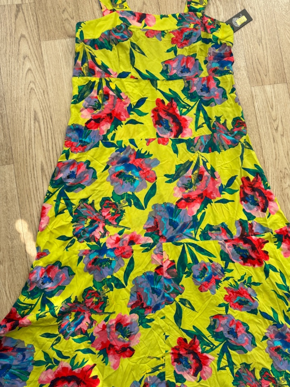 NWT Vince Camuto Floral Maxi Tiered Dress with Smocked Back, Size 1X - Picture 5 of 10